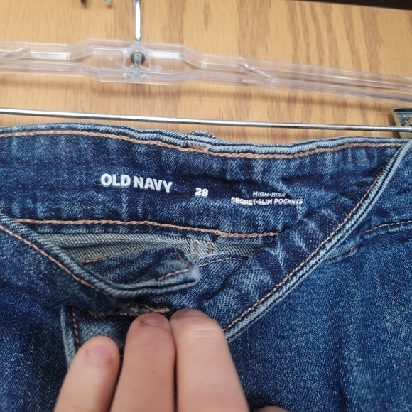 Old Navy Plus Size High-Rise Denim Skirt: NWT: Dark Blue: SZ 28 - Picture 3 of 5